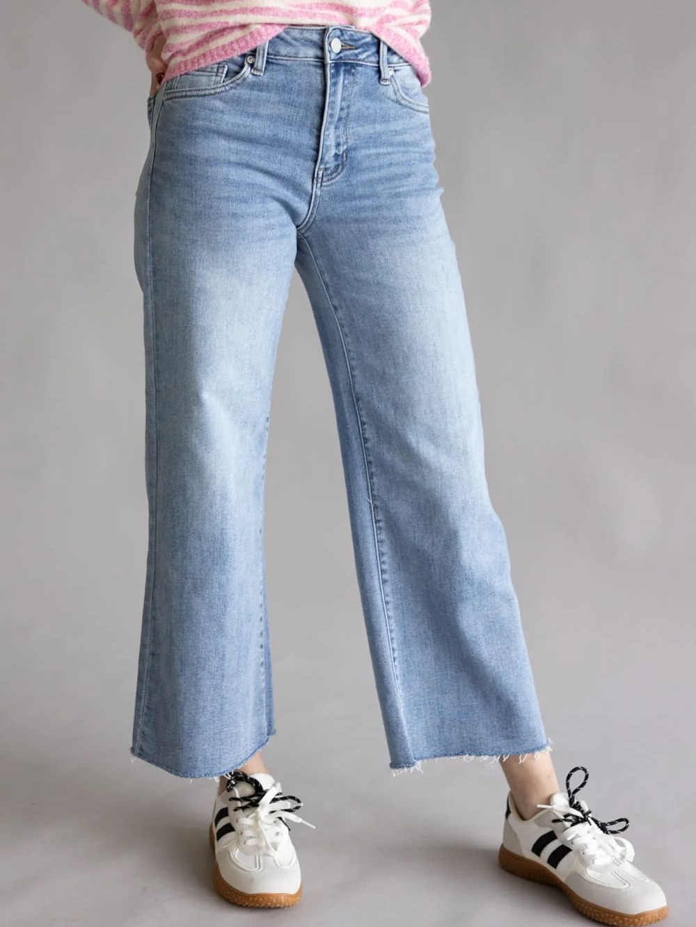 Just Black Denim (JBD) Wilde Jeans High Rise Crop Slim Wide Leg